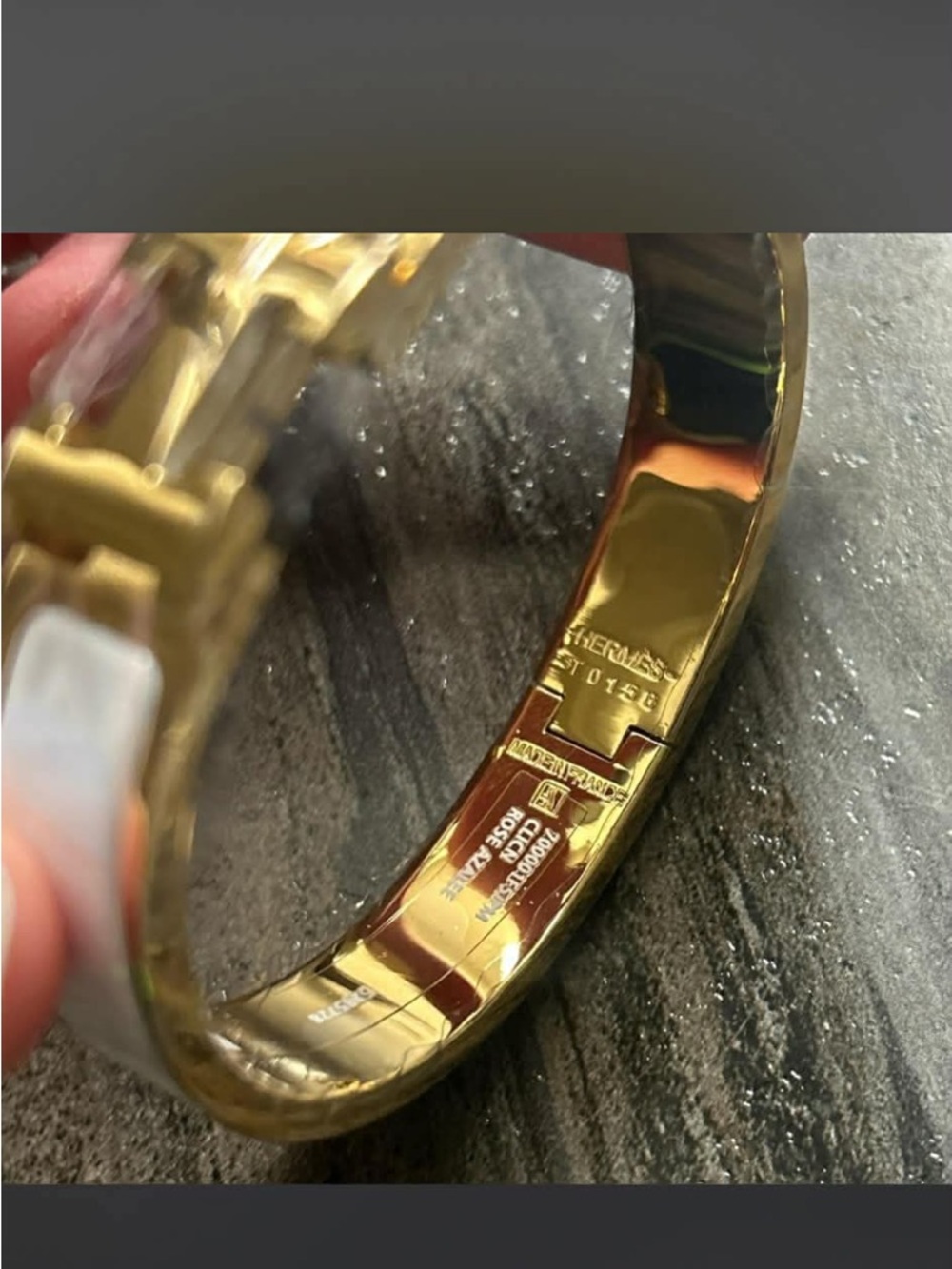 Hermes Gold and White bracelet - Picture 2 of 4